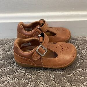 Stride Rite Brown Kids Dress Shoes with Buckle